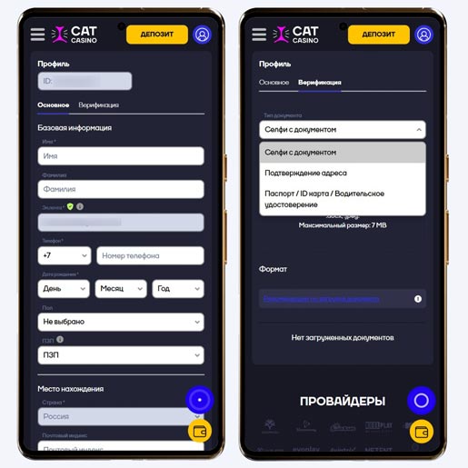 Верификация клиента